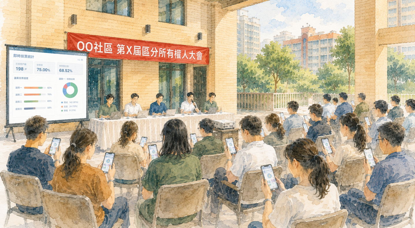 店舖分散在各棟，委員選舉怎麼統計？中大型區權會案例分享